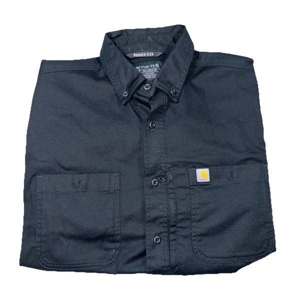 Carhartt Rugged Flex Relaxed Fit Men's Large Short Sleeve Button Up LOT OF 3 - Picture 4 of 14